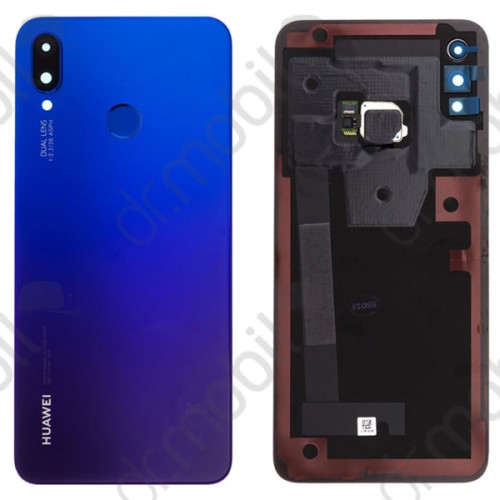 Hátlap Huawei P Smart Plus (Nova 3i) ragasztóval akkufedél (ujjlenyomat olvasó és kamera plexi) kék 02352CAK